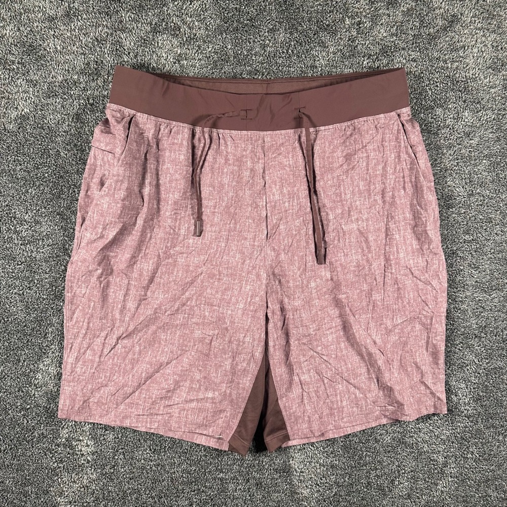 Lululemon THE Short Mens L 9" Heathered Mauve Training Shorts Gym Outdoors